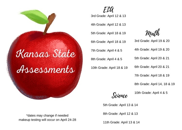 state assessment schedule 