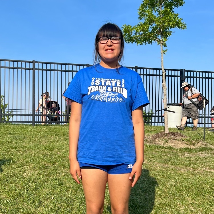 11th place in the shot put at state