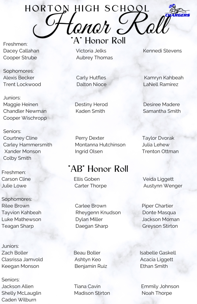 2023 Honor Roll - HHS